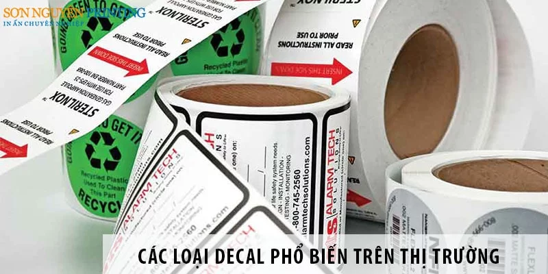 Tìm hiểu về các loại Decal phổ biến trên thị trường
