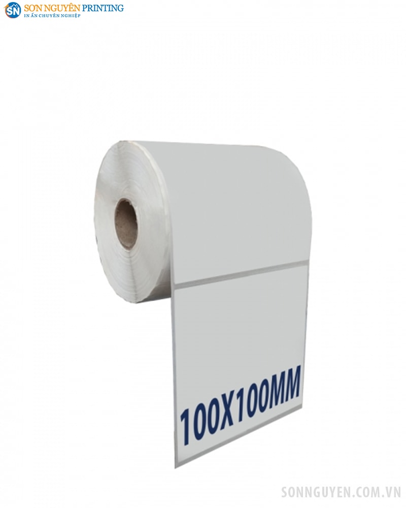 Giấy in tem mã vạch 100x100 Giấy in tem mã vạch 100x100