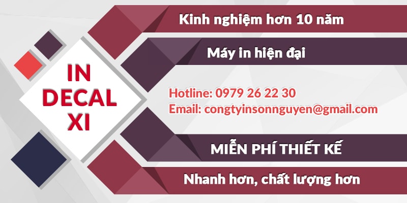 In decal xi đẹp, giá thành tốt