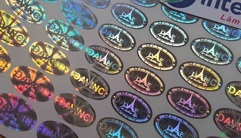 Mẫu tem nhãn Decal 7 màu phổ biến Mẫu tem nhãn Decal 7 màu phổ biến