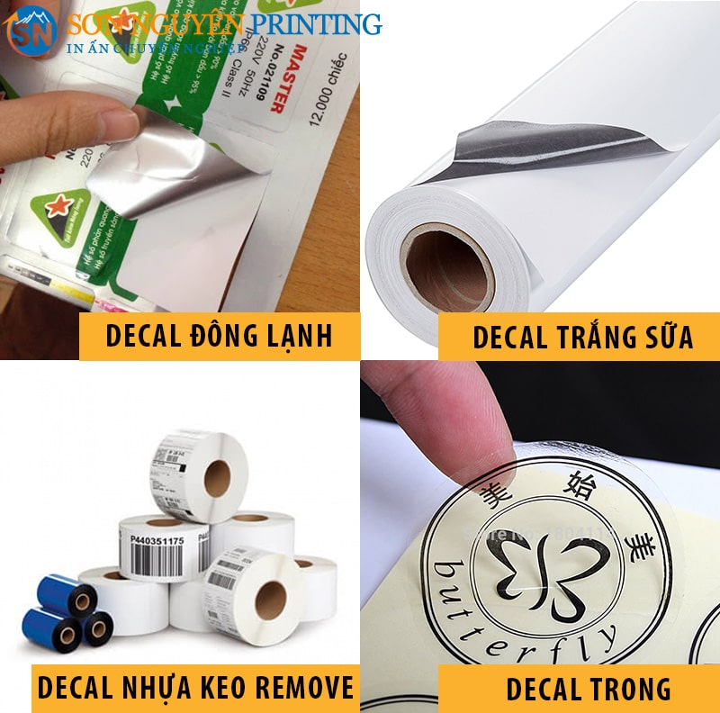 Những loại tem nhãn decal nhựa phổ biến trong cuộc sống Những loại tem nhãn decal nhựa phổ biến trong cuộc sống