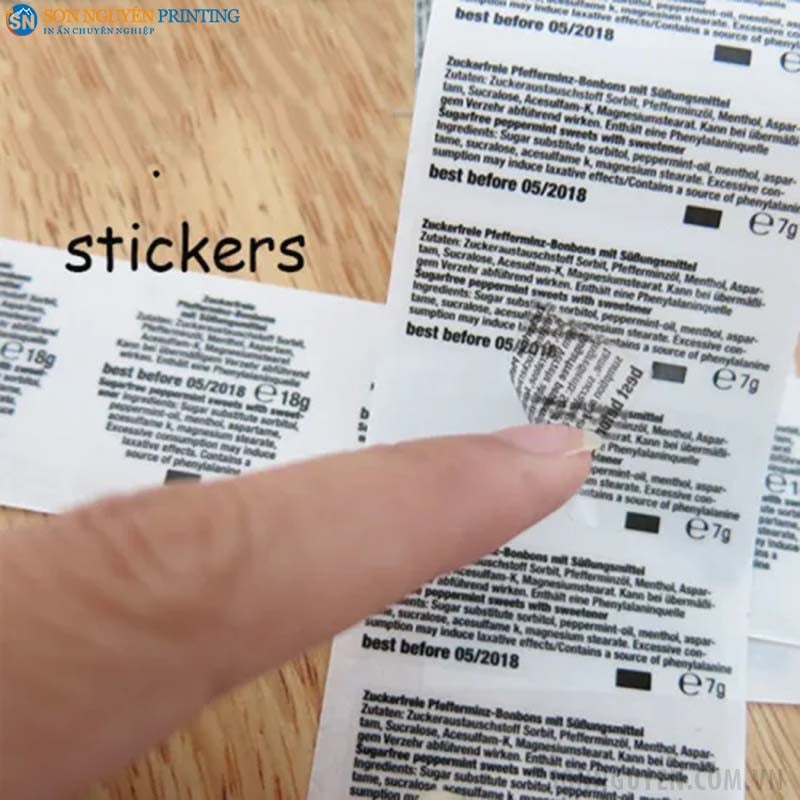 Tem decal nhựa có khả năng chống nước cực tốt Tem decal nhựa có khả năng chống nước cực tốt