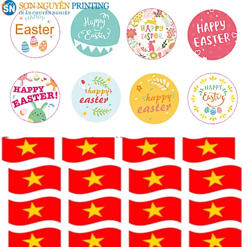 Decal giấy được ứng dụng làm miếng dán sự kiện, cổ vũ bóng đá