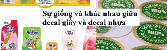 In decal giấy giống và khác với in decal nhựa như thế nào?