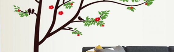 Decal dán tường hợp phong thủy người mệnh Hỏa