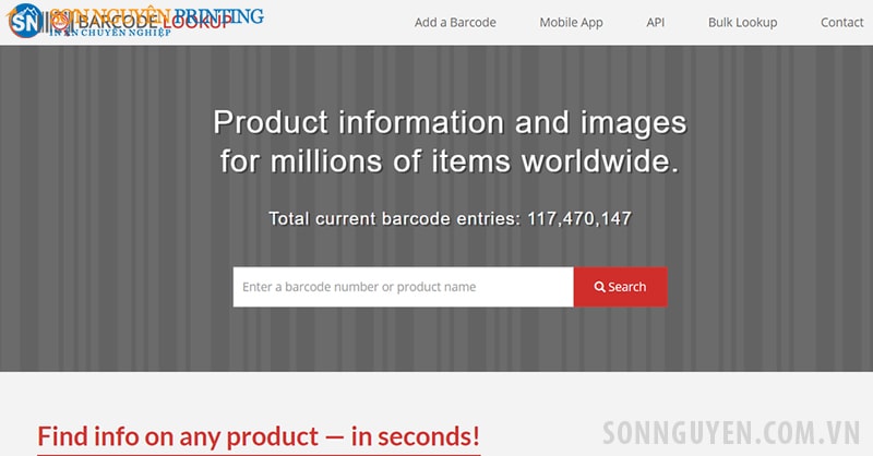 Website check mã vạch Barcode Lookup Website check mã vạch Barcode Lookup
