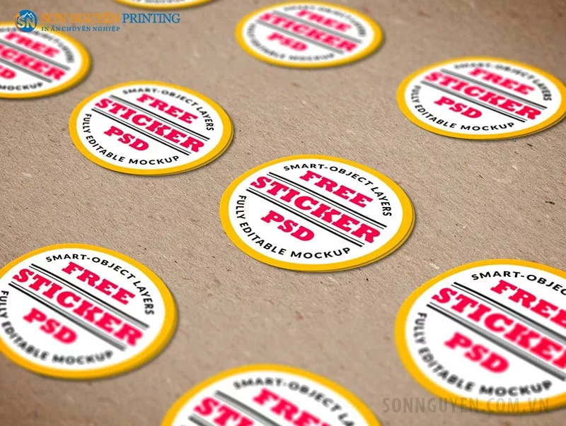 Decal sticker thường