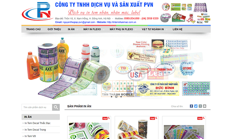 Website công ty TNHH Thương Mại và Dịch Vụ PVN Website công ty TNHH Thương Mại và Dịch Vụ PVN