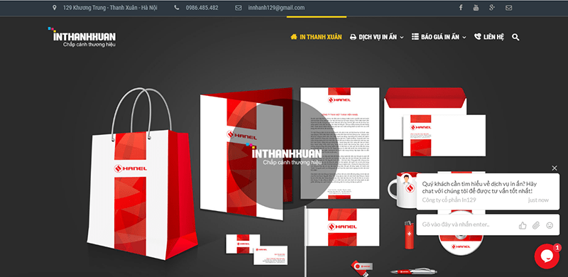 Trang web của In Thanh Xuân Trang web của In Thanh Xuân