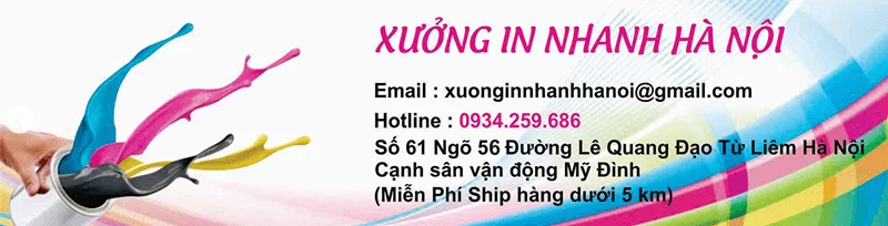 Địa chỉ xưởng in của cơ sở