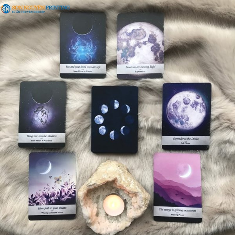 In bài tarot bằng công nghệ in UV In bài tarot bằng công nghệ in UV