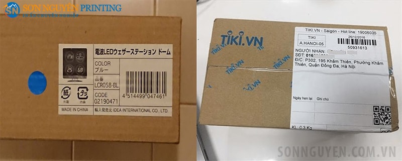 Tem decal mã vạch dán thùng của hàng nhập khẩu và tem vận chuyển của tiki Tem decal mã vạch dán thùng của hàng nhập khẩu và tem vận chuyển của tiki
