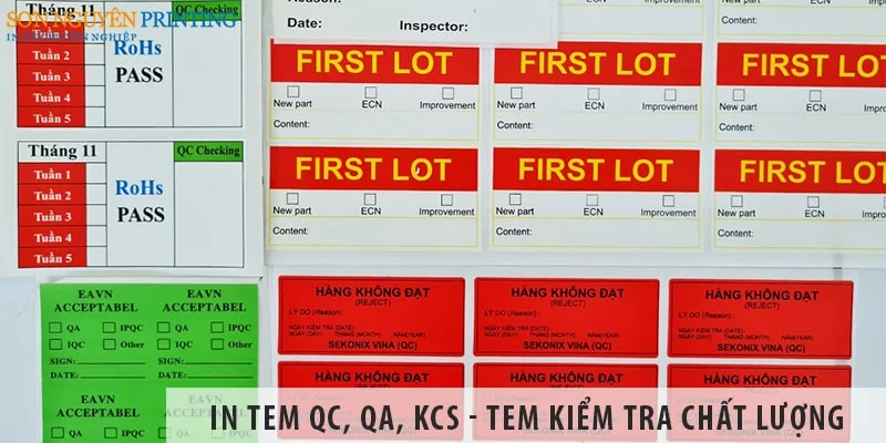 In tem QC, QA, KCS - In tem decal kiểm tra chất lượng giá rẻ 1 In tem QC, QA, KCS - In tem decal kiểm tra chất lượng giá rẻ