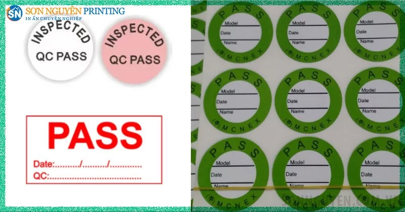 Mẫu tem QC và tem QC thực tế in tại Sơn Nguyên Mẫu tem QC và tem QC thực tế in tại Sơn Nguyên