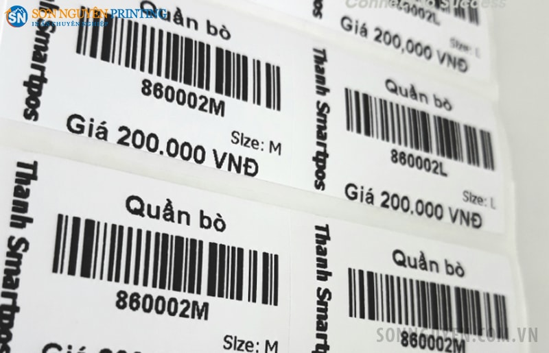 Tem nhãn giá sản phẩm Tem nhãn giá sản phẩm