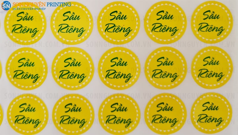 Mẫu tem dán bánh trung thu hình tròn Mẫu tem dán bánh trung thu hình tròn