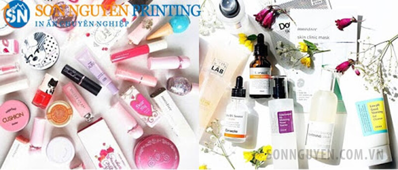 In tem nhãn mỹ phẩm 2 Mỗi loại mỹ phẩm đều được dán tem nhãn riêng
