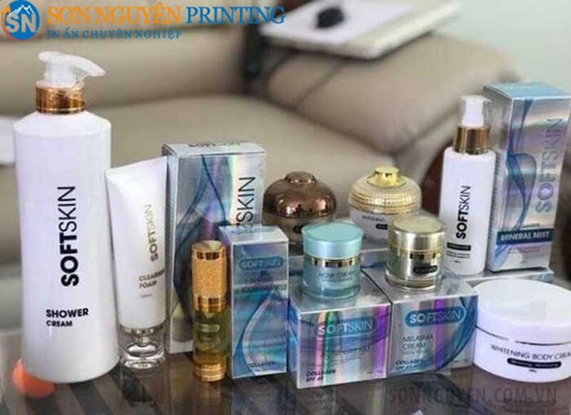 In tem nhãn mỹ phẩm 5 Mỹ phẩm cao cấp sử dụng tem nhãn chất liệu decal trong và decal 7 màu