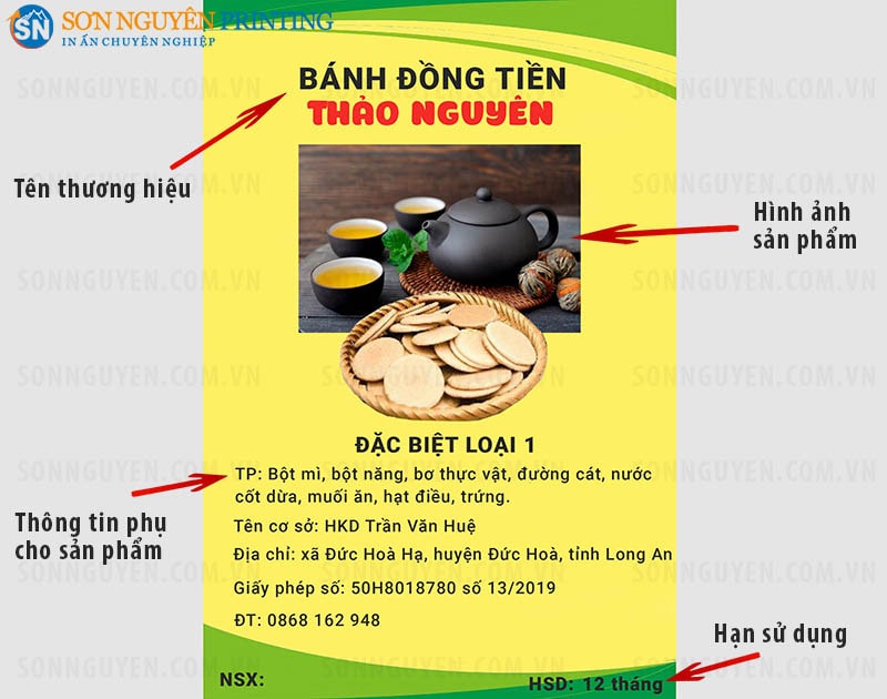 Mẫu tem nhãn bánh kẹo bằng giấy Mẫu tem nhãn bánh kẹo bằng giấy