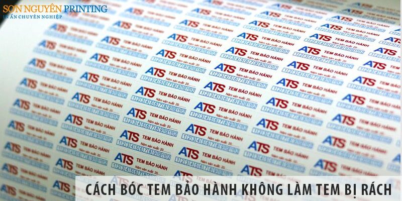 Cách bóc tem bảo hành chuẩn nhất không làm tem bị rách