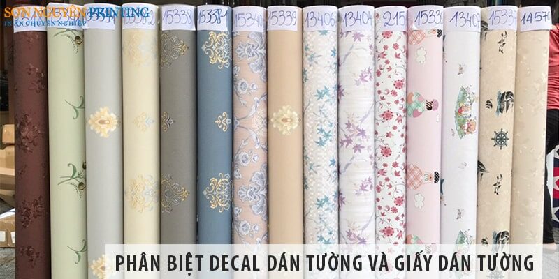 Phân biệt decal dán tường và giấy dán tường
