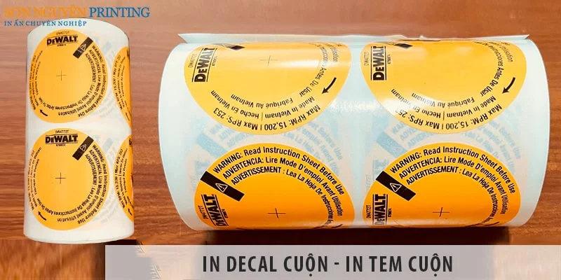 In Decal Nhựa Số Lượng Lớn Giá Tốt tại Xưởng In Sơn Nguyên 1 #1 In decal cuộn - in tem cuộn giá rẻ, lấy nhanh tại Hà Nội