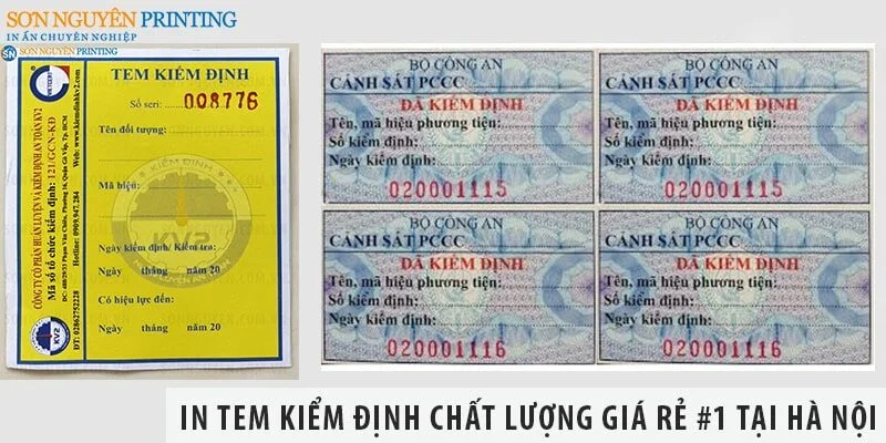 In tem kiểm định chất lượng giá rẻ #1 tại Hà Nội